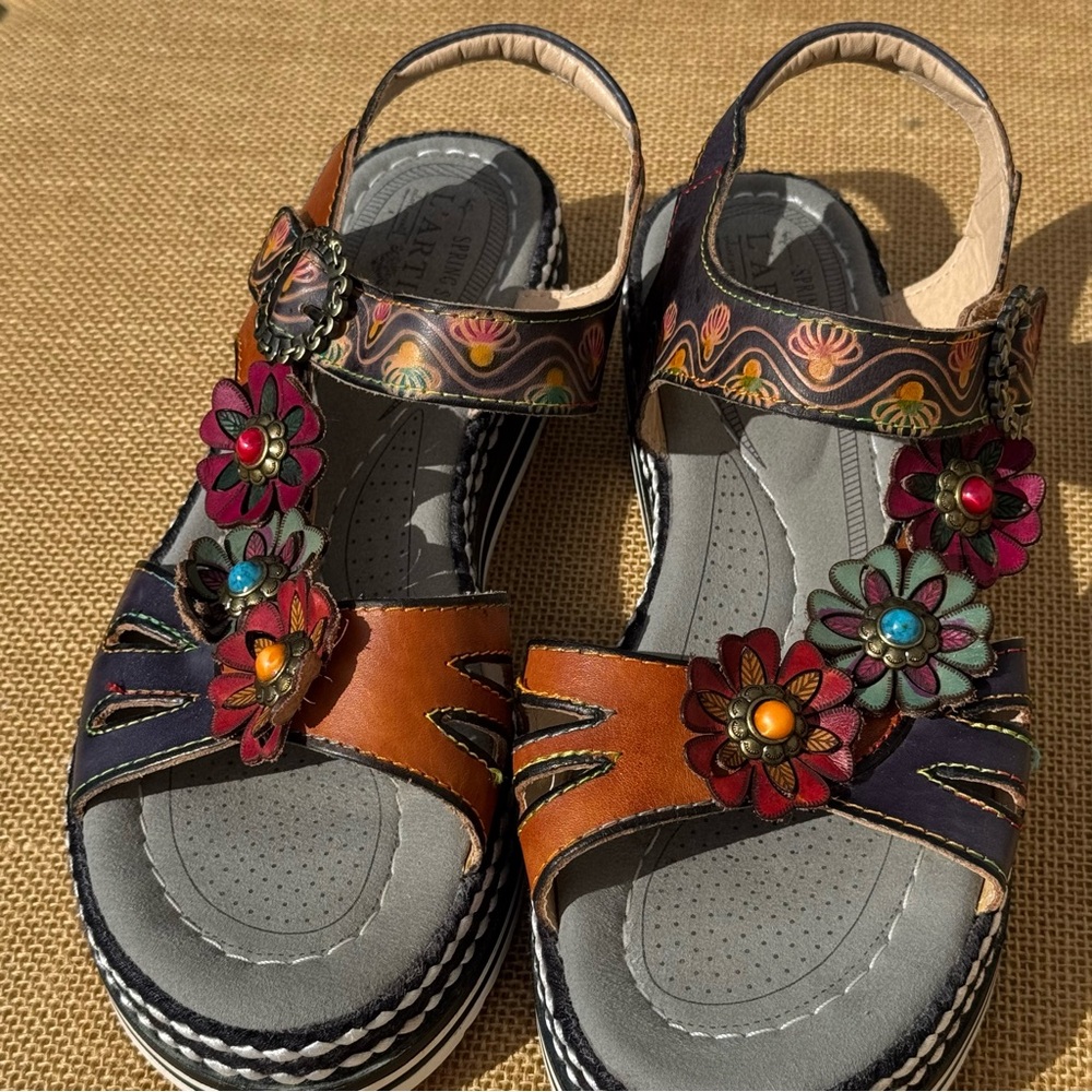 Spring Step L'Artiste Women's Laga Slide Sandal Size 39 (8) - Picture 4 of 10